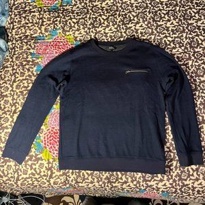 APC Navy Chest Zipper Sweater